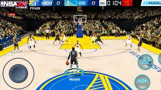 NBA 2K MOBILE ULTRA MAX GRAPHICS GAMEPLAY NO COMMENTARY GOLDEN STATE WARRIORS vs MEMPHIS GRIZZLIES [upl. by Cutlerr]