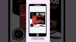 car poster design youtubeshorts posterdesign graphicdesign [upl. by Aiekal]