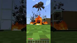 Can Minecraft Mobs Survive the Ultimate Fire Test  shorts minecraft gaming cartoon ytshorts [upl. by Weigle]