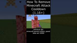 How to remove 116 Attack Cooldown in Minecraft [upl. by Irt]