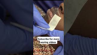 Upper lip waxing tutorial using soft wax  strip [upl. by Raab922]