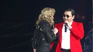 Madonna And Psy  MDNA Give It 2 Me  Gangnam Style  Music  Madison Square Garden [upl. by Fiske]