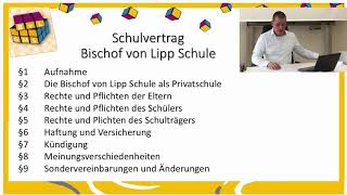 Schulanmeldung an der Bischof von Lipp Schule  Anmeldung 0710März818 Uhr amp 11März813 Uhr [upl. by Hairim]