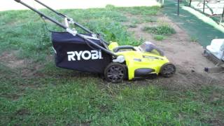 Using Ryobi 40V Mower on Long Grass [upl. by Nelda]