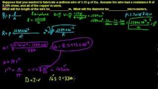 Physics II Resistance and Resistivity [upl. by Roana]