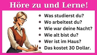 Deutsch Lernen Durch Hören 200 Unentbehrliche Alltagssätze Die Jeder Kennen Sollte [upl. by Sherill]