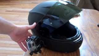 Mounting a GoPro to Motorcycle Helmet  Part 2 [upl. by Airemahs]