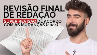 🔥 SUPER REVISÃO DE REDAÇÃO PARA O ENEM 2024 para os atrasados [upl. by Andee674]