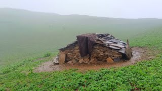 Most Relaxing Nepali Mountain Village Life  Rainy Day in Village  Daily Activities Of Village Life [upl. by Anaizit]