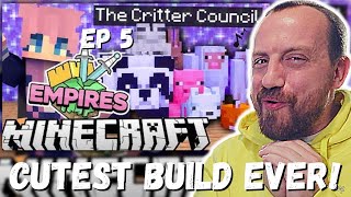 CUTEST BUILD EVER LDShadowLady The Critter Council  Ep 5  Minecraft Empires S2 119 REACTION [upl. by Nisaj]