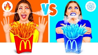 Hot vs Cold Food Challenge by Fun Fun Challenge [upl. by Filahk]