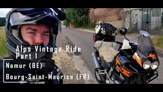 Alps Vintage Ride Africa Twin XRV 750 RD07 Part 1 ON and OFF road [upl. by Yob621]