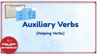 Auxiliary Verbs Helping Verbs  Learn English  EasyTeaching [upl. by Eulau]