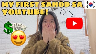 YOUTUBE SAHOD REVEAL  Small Youtuber  Buhay Korea Vlog [upl. by Brindell61]