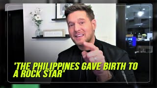 Michael Bublé to Filipinos If Sofronio wins The Voice its because of you its for you [upl. by Kaine577]