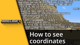 How to see coordinates in Minecraft Java amp Bedrock ✅ Tutorial [upl. by Tyree]