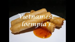 Recept Vietnamese loempias  Hoe rol je de perfecte loempia  How to roll the perfect spring roll [upl. by Meredi]