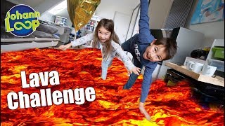 Der Boden ist Lava Challenge 🔥 Mit meiner Schwester  Johann Loop [upl. by Alpers]