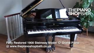 1900 Steinway Model O Black Gloss Rev 2  The Piano Shop Bath [upl. by Anitsrhc]