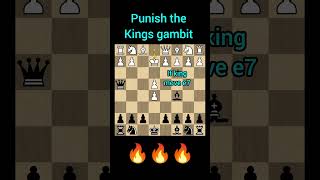 Kings gambit punish chess chessopening youtubeshorts games chesstalkbangla [upl. by Chico]