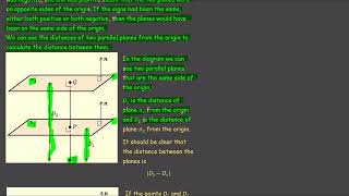 Ch 5 Vectors in 3D Shortest Distance between Two Parallel Planes [upl. by Ennail]