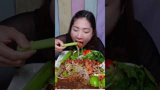 ตำแซลมอนกุ้งสดนัวแซ่บน้ำตำฉ่ำสุดยอด ทานคู่กับเซอเลอรี่และพริกไอโฟนกรอบๆ [upl. by Gretal]