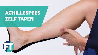 Zelf tapen bij achillespees klachten » Instructie » FysioTape [upl. by Netniuq133]