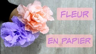 Fleur en Papier Crépon très facile [upl. by Eniamzaj409]