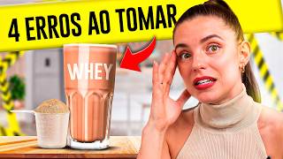 4 PIORES ERROS AO TOMAR WHEY PROTEIN [upl. by Eiger234]