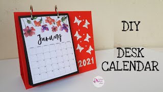 DIY Desk Calendar  How to make Desk Calendar  DIY Calendar  Handmade Calendar  Cute Calendar [upl. by Hildie]