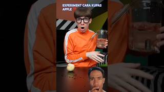 EXPERIMENT CARA KUPAS APPLE ‼️ apple experiment funny lifehack shorts [upl. by Zat]