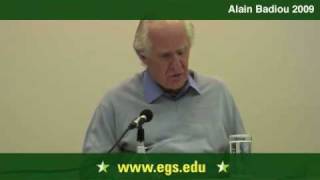 Alain Badiou The Event as Creative Novelty 2009 213 [upl. by Haukom]