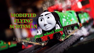 Thomas amp Friends TRACKMASTER FLYING SCOTSMAN MODIFIED PILOT WHEELS [upl. by Kosey]