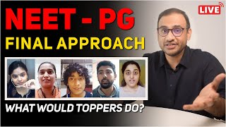 NEET PG 2021  What Would Toppers Do  LIVE [upl. by Omarr135]