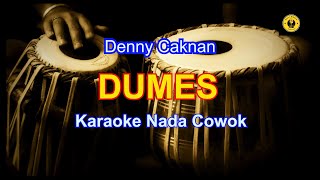 KARAOKE DUMES  NADA COWOK BY DENNY CAKNAN RAFI MUSIC KARAOKE [upl. by Haisi]