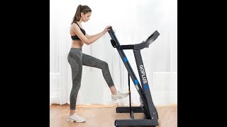 225HP Folding Treadmill Electric Motorized Power Running Fitness Machine [upl. by Lewis]