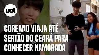 Coreano viaja até o Sobral CE para conhecer namorada brasileira e vídeo viraliza Ele é real [upl. by Nollat]