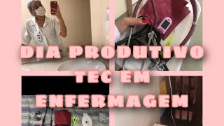 Vlog ROTINA DE UMA ESTAGIÁRIA Técnico em Enfermagem [upl. by Lankton]