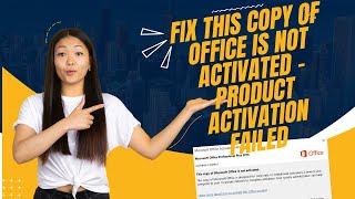 Fix This Copy Of Microsoft Office Is Not Activated  Product Activation Failed in Ms Office and 365 [upl. by Saisoj]