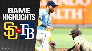 Padres vs Rays Game Highlights 9124  MLB Highlights [upl. by Idnarb]