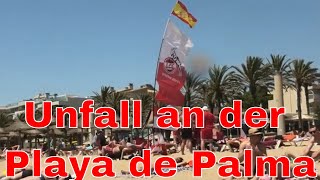 Unfall auf Minigolf Platz an der Playa de Palma [upl. by Ytteb400]