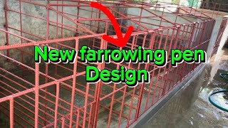 DIY NEW FARROWING PEN DESIGN latest kalingaprab animals pig [upl. by Wolbrom413]