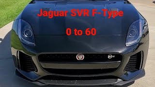 F type SVR 0 to 60 amp cold start sound clip [upl. by Divad]