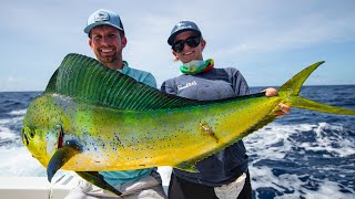 Deep Sea Fishing in Miami Dolphin Wahoo Amberjacks and Tripletail [upl. by Aikmat]