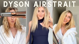 Dyson Airstrait Review  Dyson Airstrait Wet Dry Styler amp Straightener Review  First Look [upl. by Trula]