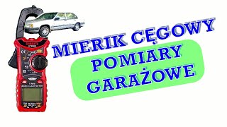 Miernik cęgowy Pomiary prądów w samochodzie [upl. by Eul]