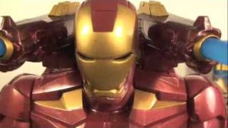 Iron Man 2 RC Walking Iron Man Movie Toy Review [upl. by Musihc527]