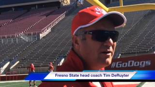 Fresno State Football Day 3 Of Spring Practice [upl. by Konopka318]