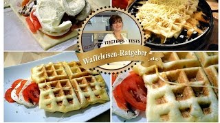 Deftiges aus dem Waffeleisen  Waffelrezepte – auch pikant geht [upl. by Ewall645]