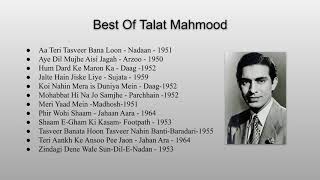 Talat Mahmood Old Songs  Best Of Talat Mahmood [upl. by Ayidah568]